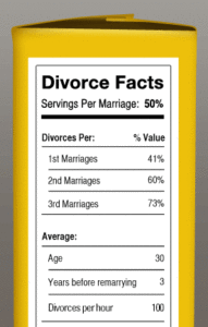 divorce facts cereal box
