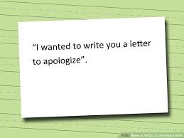letter of apology